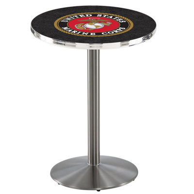 Table de salle à manger à hauteur de barre militaire H 30 po