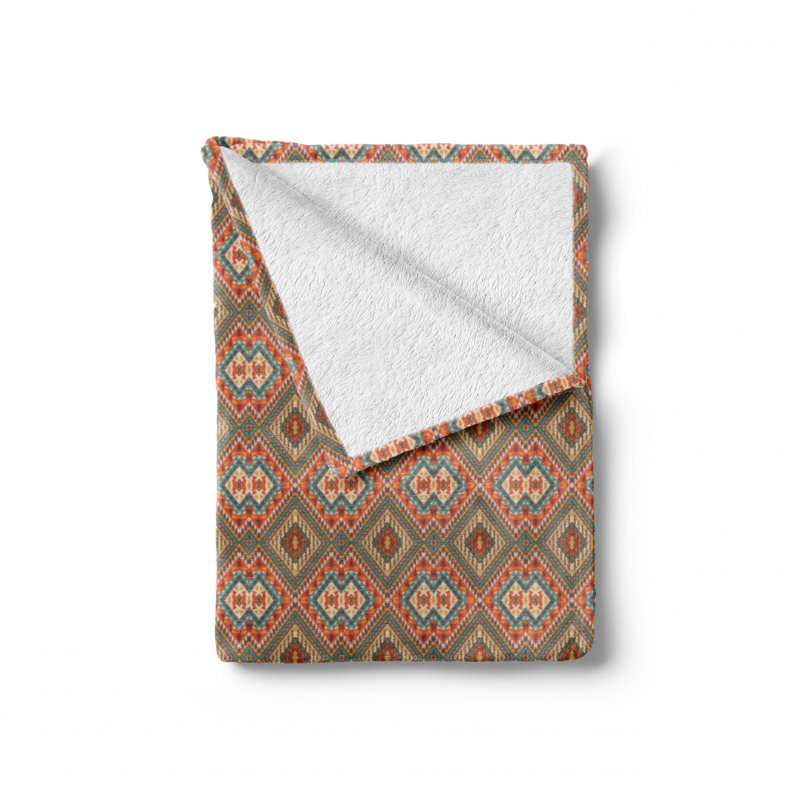 Hand Woven Throw Blanket, 70" W x 90" L