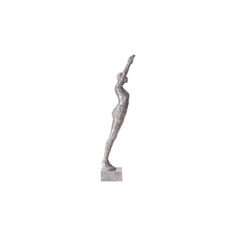 Aluminum Standing Diving Statue