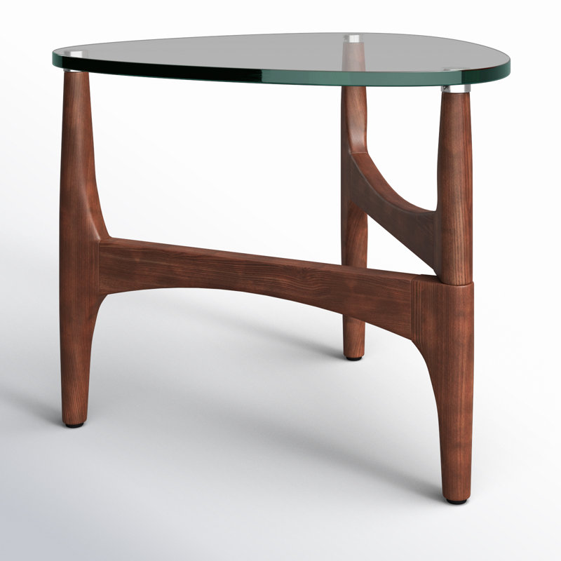 Etna Glass Top End Table