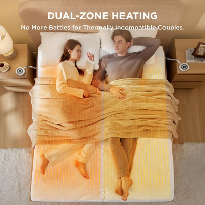 Surmatelas chauffant en polaire
