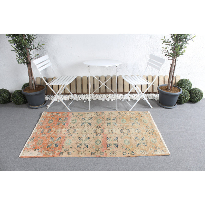 Vintage Turkish Oushak Wool Rug in Muted Ideal for Accenting Nurseries 2148