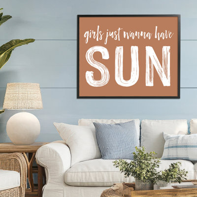 «Girls Wanna Have Sun Sun», estampe numérique giclée, design par lettré et doublé