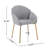 Heckstall 19'' H Fabric Upholstered Metal Armchair-1587828337