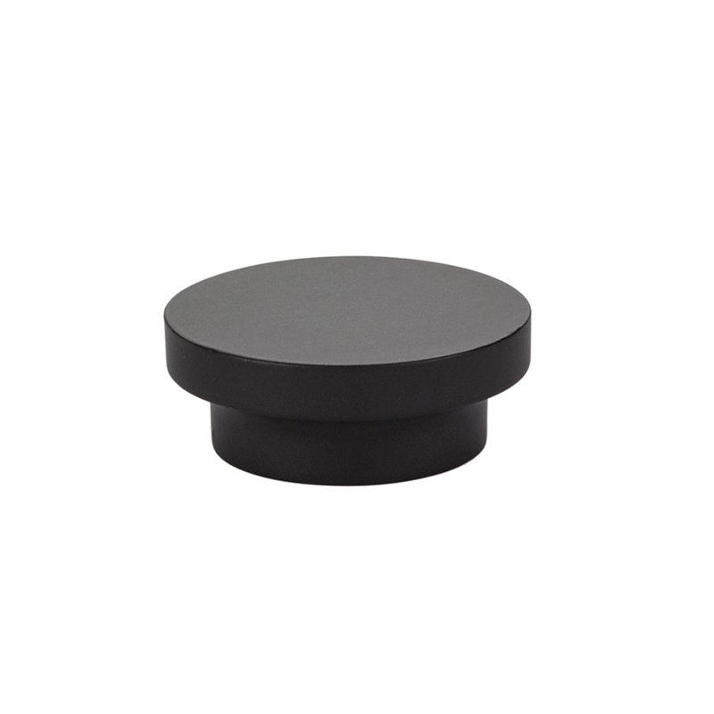 Urban Modern Mushroom Knob, Flat Black