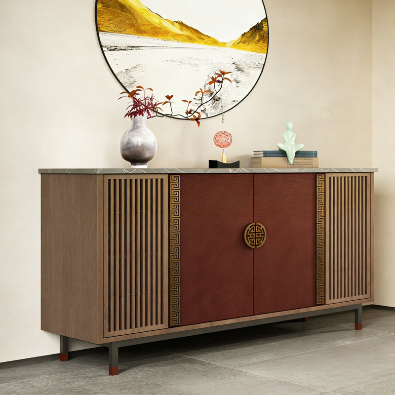 Buffet rétro simple et léger de luxe, H 35,4 po x l 63 po x P 15,7 po