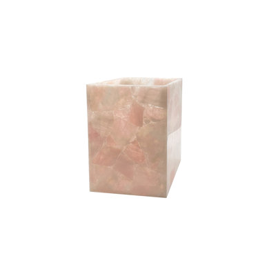 Poubelle à quartz rose de qualité supérieure (avec doublure incluse)