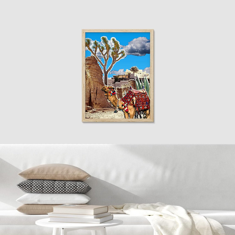 «Comic Book Style Camel In Desert Clouds» sur, Naturel