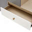 Rangement à chaussures 12 paires avec banc, armoire à chaussures H 43,25 po avec tiroir, étagère à chaussures à 6 niveaux avec tablettes réglables pour placard de vestibule, blanc et gris