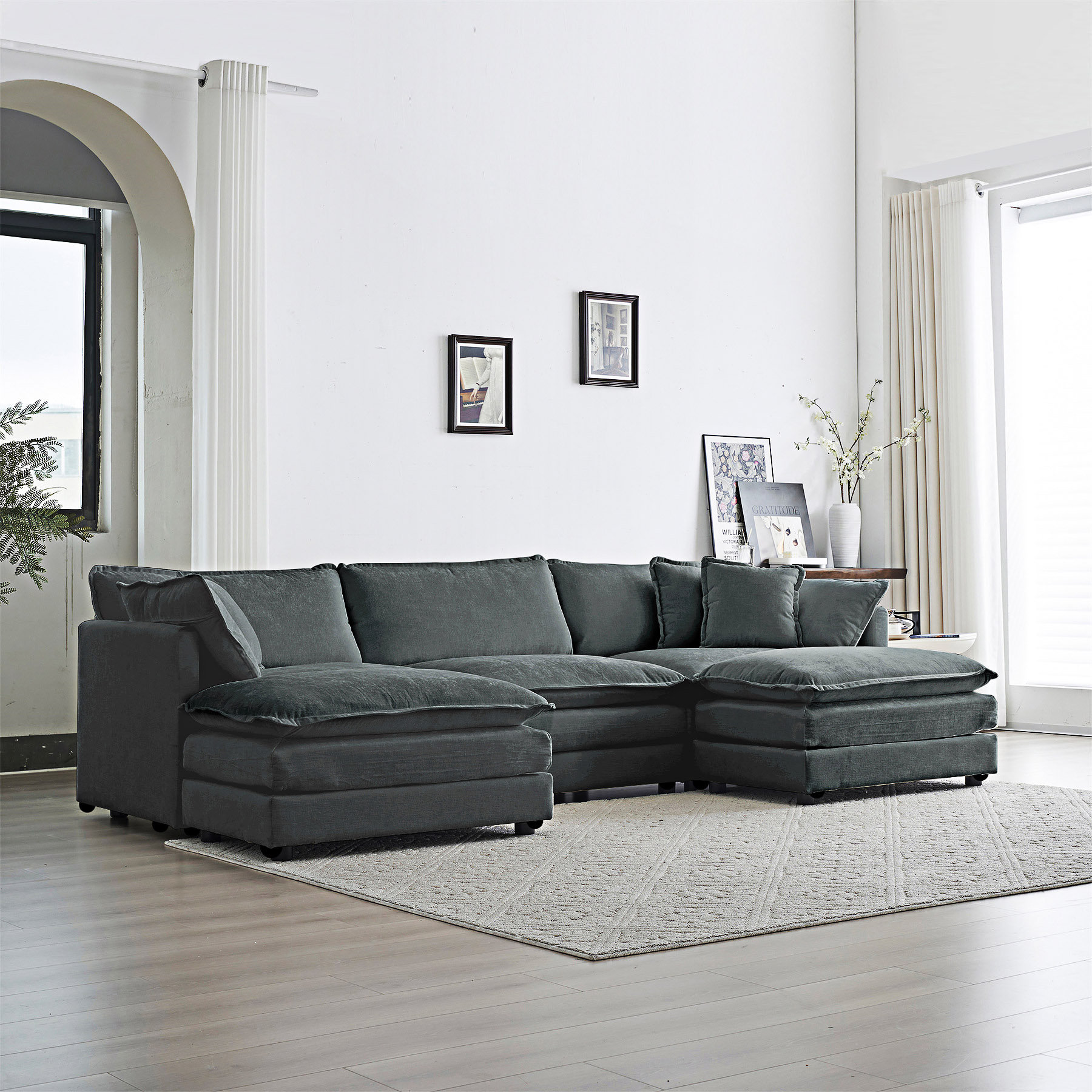 Latitude Run® Upholstered Modular Sectional Sofa With Reversible ...
