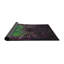Laine tissée à la machine à motifs géométriques et polyester mauve/vert Tapis décoratif-291154778