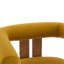 Chaise d'appoint moderne rembourrée avec accoudoirs ronds
