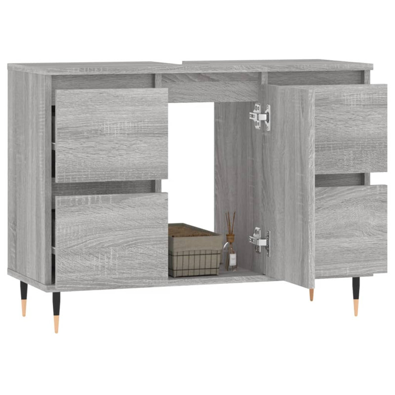 Markaila Floor Mounted Bathroom Cabinet, Grey Sonoma