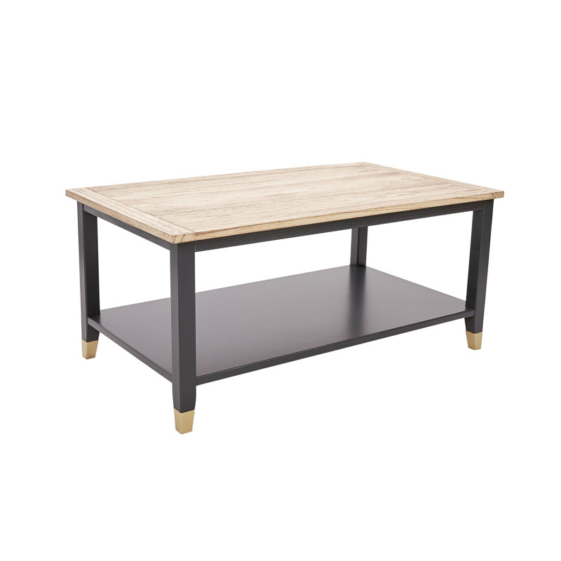 Coffee Table, Light Wood/Dark Gray