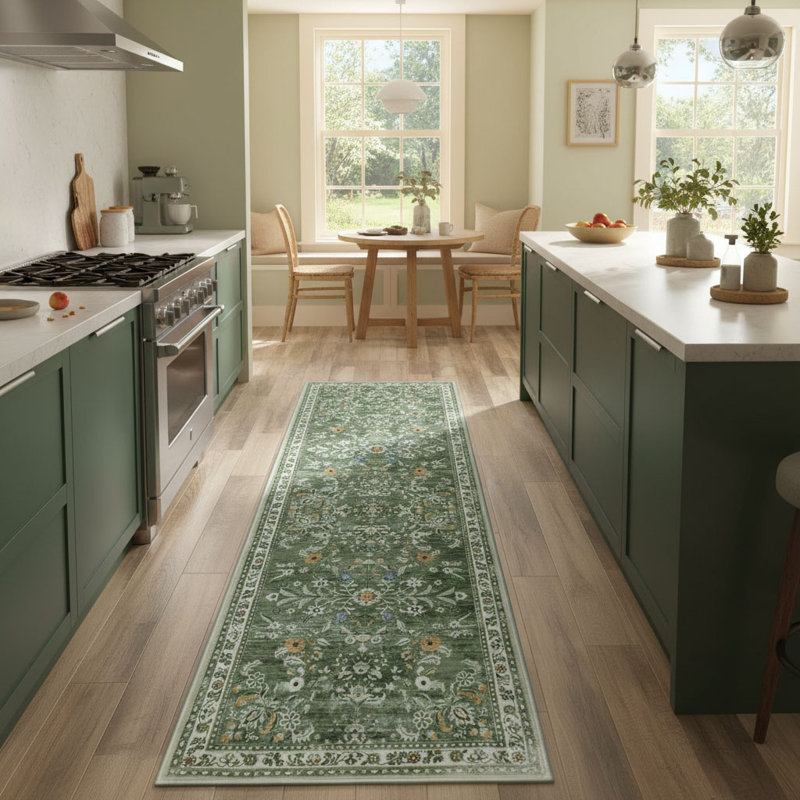 Tapis de cuisine Floral, 2 pi x 12 pi