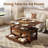 Multi-Function Convertible Coffee Table with Drawers and Hidden Compartment