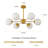 Yoonus 6 - Light Dimmable Sputnik Chandelier