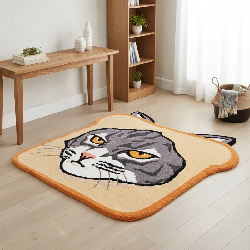 Tapis 5 pi x 8 pi félin