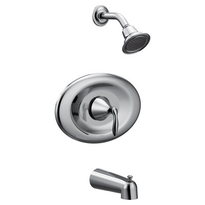 Eva Conversion Tub and Shower Faucet with Metal Lever Handle