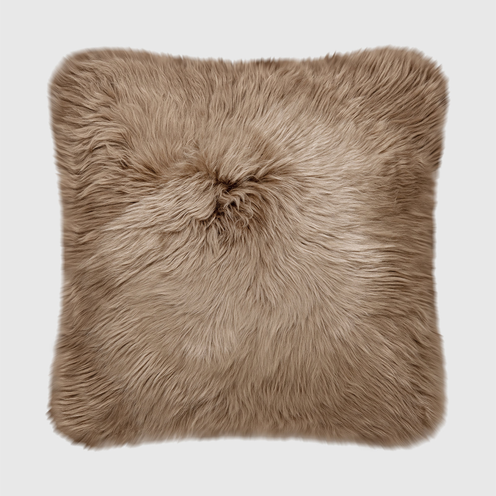 Fieldman Leather Throw Pillow, 18" x 18", Toffee Brown