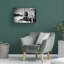 «Route 66 Sign Black» par Susan Vizvary - Photographie sur toile tendue-104721970