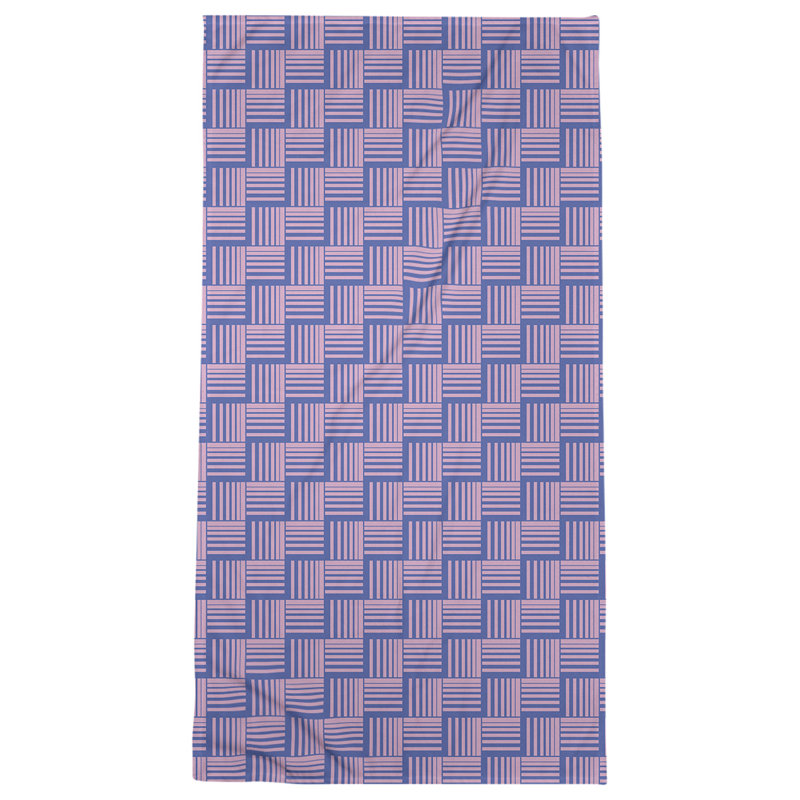 Jaya Beach Towel, Pink/Navy