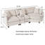 Canapé modulaire en chenille de 105,48 po de largeur-8947166