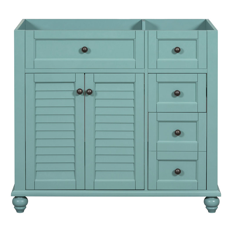 Meuble-lavabo simple 35,41 po Dural avec plateau en bois manufacturé Dural