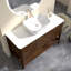 Meuble-lavabo autoportant en contreplaqué avec plateau en pierre frittée, portes à rayures diagonales et tablette ouverte-1049584225