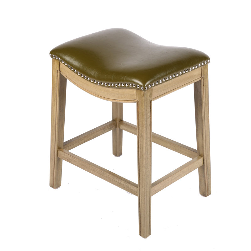 Tabouret de bar Arduss, Tabouret de comptoir (siège d'une hauteur de 24,0, Vert