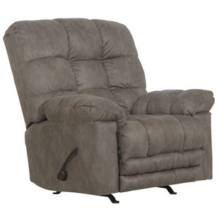 Huguley Power Lay Flat Recliner with Extra Extension Foot Rest Wildon Home Body Fabric: Brown Polyester