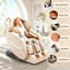 Fauteuil de massage 4D pour tout le corps, inclinable sur rail SL avec massage par percussion et pétrissage, fonction chauffante, 5 techniques de massage à haute vitesse, position zéro gravité à 3 vitesses, repose-pieds extensible, connexion Bluetooth et écran tactile de commande