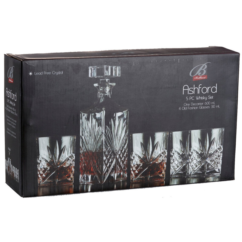 Feaster 5 Piece Whiskey Decanter Set
