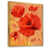 Toile avec cadre flottant or