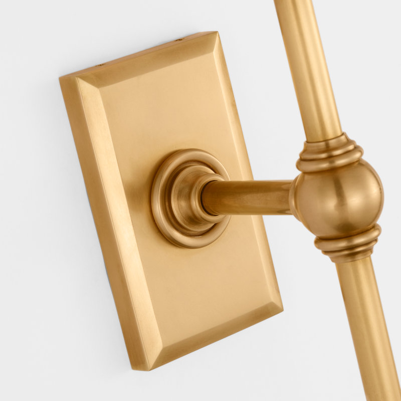 Classic 1 - Light Candle Wall Light, Antique Burnished Brass