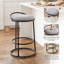 Tabouret de comptoir à dossier bas Kynsley-131132915