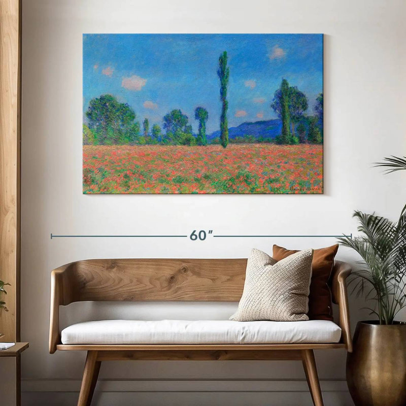 Alvord, champ de coquelicots, Giverny, 1891, H 32 po x l 48 po