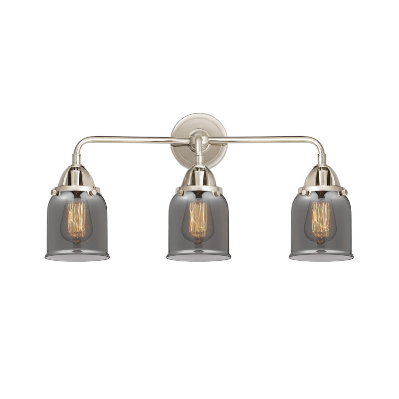 Shauna 3 - Light Vanity Light, LED, Plated Smoke, Polished Nickel