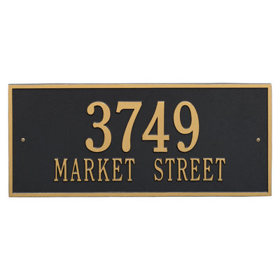 Hartford 2-Line Wall Address Plaque