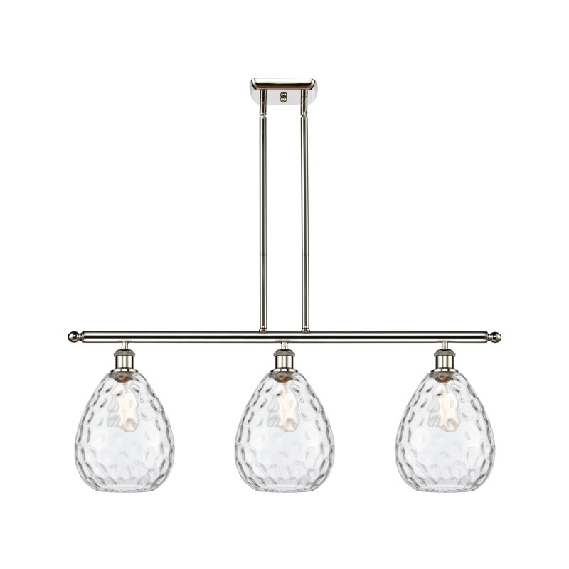 Jaron 3 - Light Kitchen Island Pendant, No Bulb Included, Polished Nickel