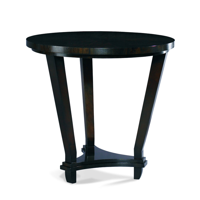 Solid Wood End Table, Black