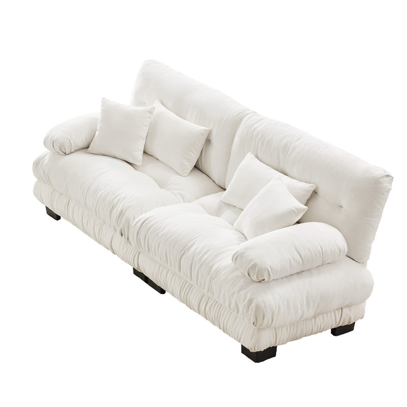 Canapé 2 places Stoughton, Bleu, H 35,4 po x l 94,4 po x P 36 po