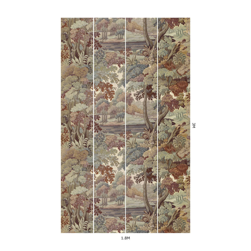 PLANTASIA Wallpaper - Tobacco 9'10" - full height wallpaper