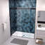 Porte de douche, porte coulissante, avec verre trempé de 5/16 po
