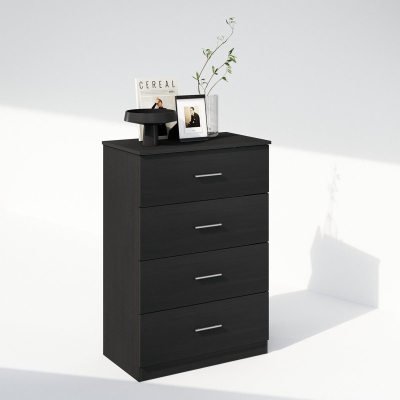 Ebern Designs Frans Simple Design Console Table with 4 Drawers for Entryway, Living Room, Americano