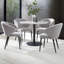 Luca Stone Top Metal Base Dining Table