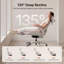 Chaise de bureau ergonomique rose Cablady-1558858984