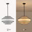 Lustre tambour 4 lumières en lin moderne-170894080-170894092-170894090