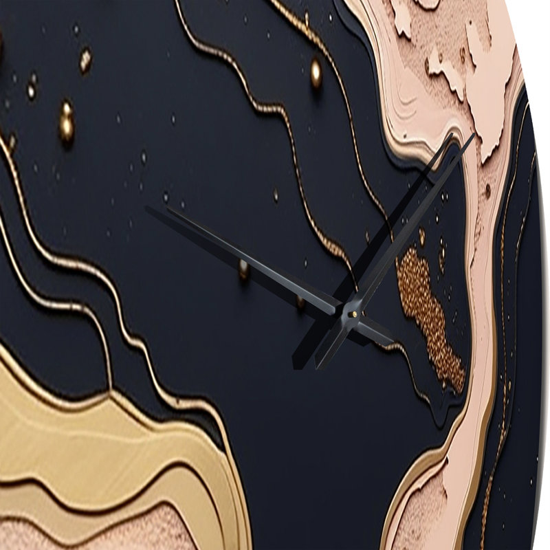 Horloge murale en or rose, Petit