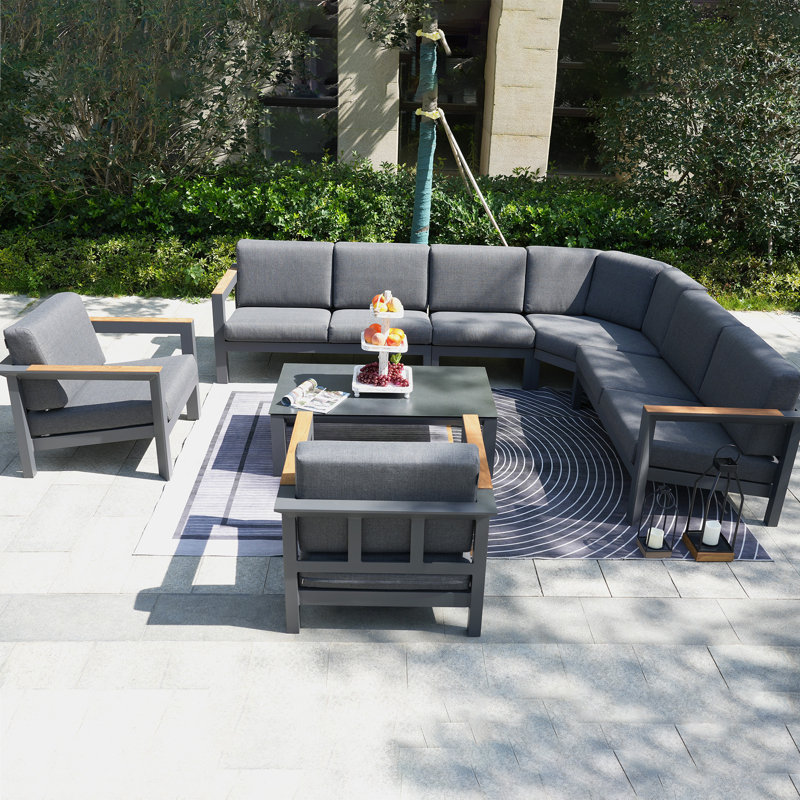 8 - Person Patio Conversation Sets with Cushions